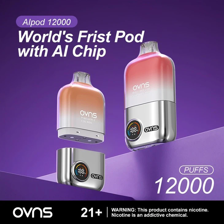 World's First AIPod System Pod Kit Adjustable Airflow/Wattage Switch Disposable Vape