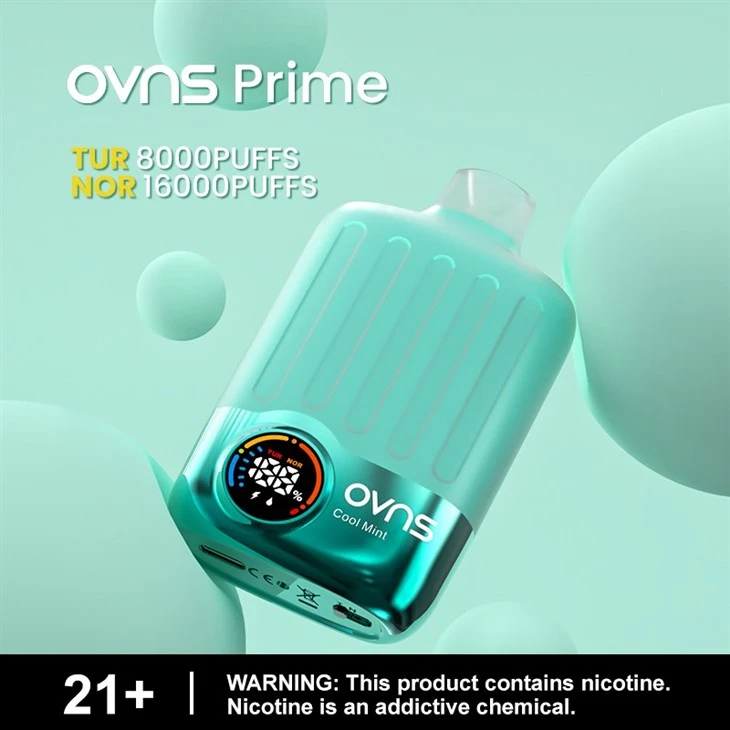 OVNS Prime Smart Screen 16000 Puffs Disposable Vape OVNS Prime Smart Screen 16000 Puffs Disposable Vape
